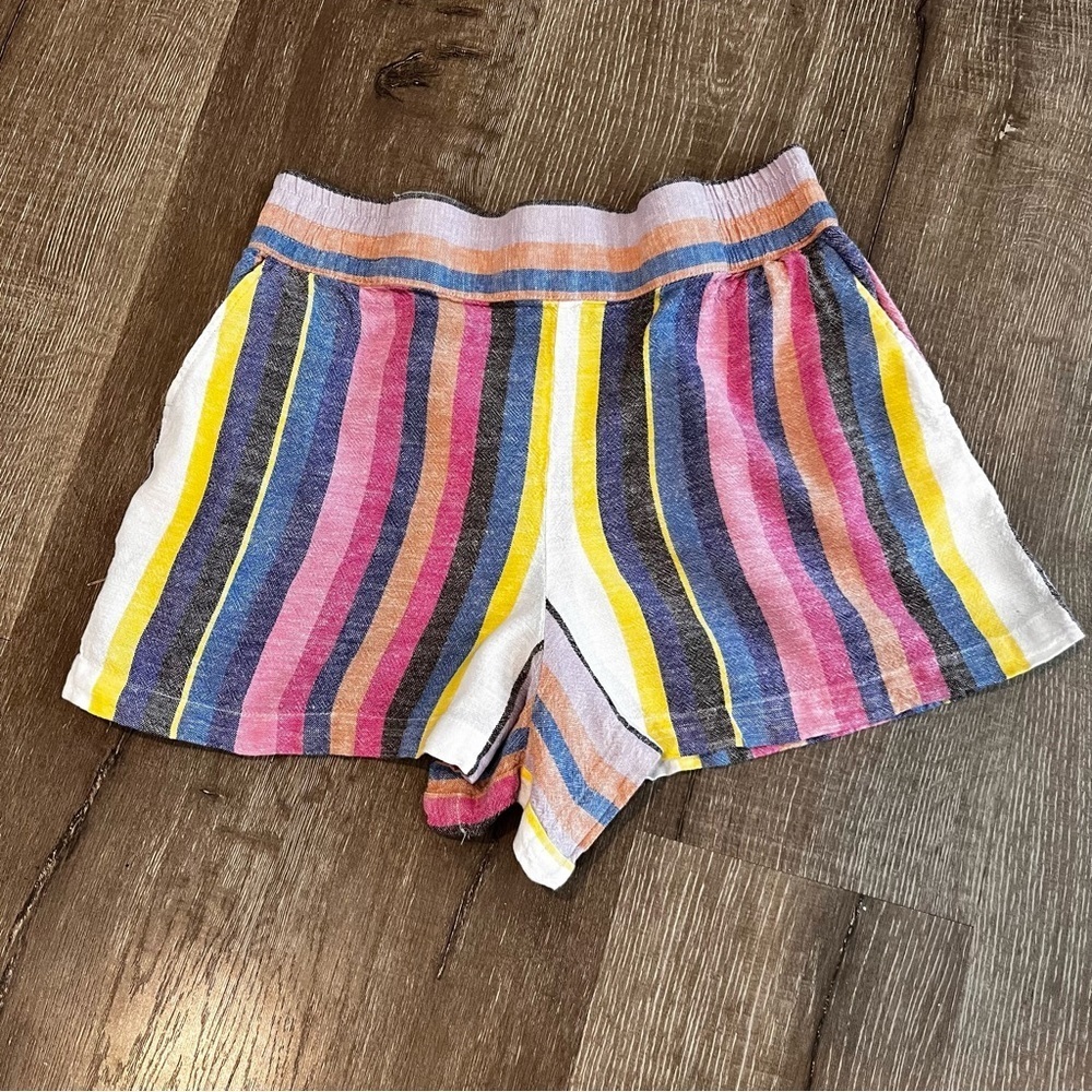 Urban Outfitters Womens high rise Mom Weekender Striped shorts Size medi…